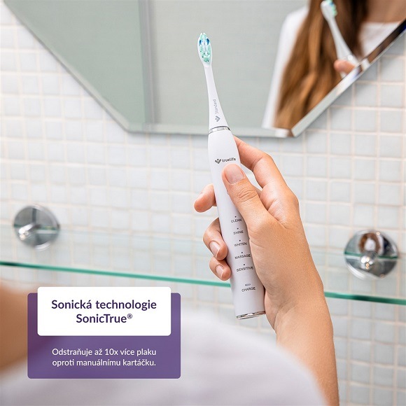 Zubní kartáček TrueLife TrueLife SonicBrush Clean30 Duo černý/bílý Zubní kartáček TrueLife TrueLife SonicBrush Clean30 Duo černý/bílý