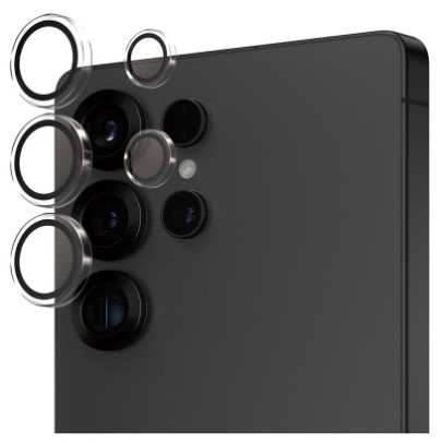 Ochranné sklo čočky fotoaparátu PanzerGlass HoOps na Samsung Galaxy S25 Ultra průhledné