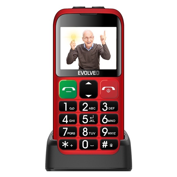 Mobilní telefon Evolveo EasyPhone ET červený