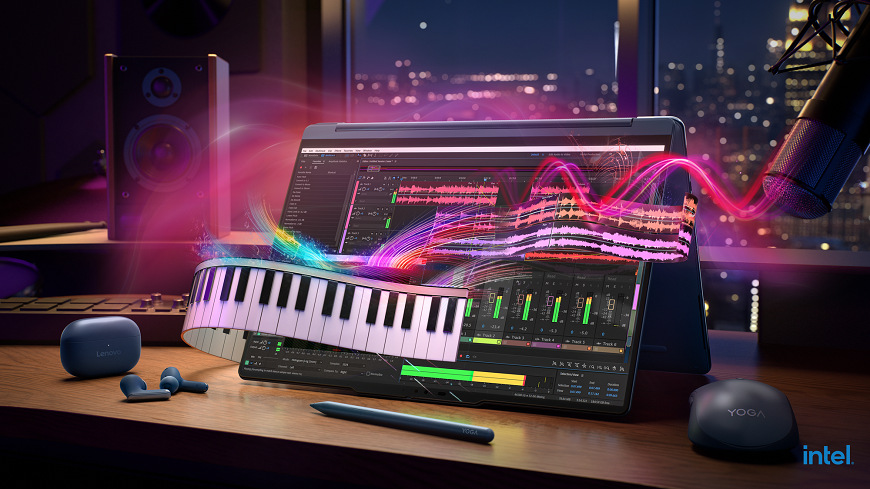 Lenovo Yoga 9 2-in-1 14IPH11 design a hudba