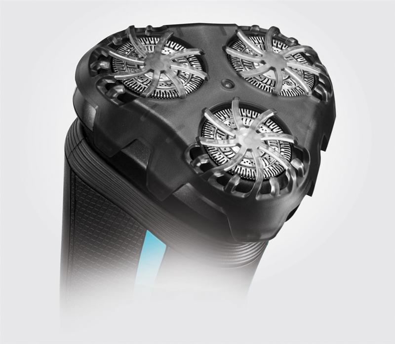 Holicí strojek Remington R6000 R6 Style Series Aqua Rotary Shaver černý/modrý