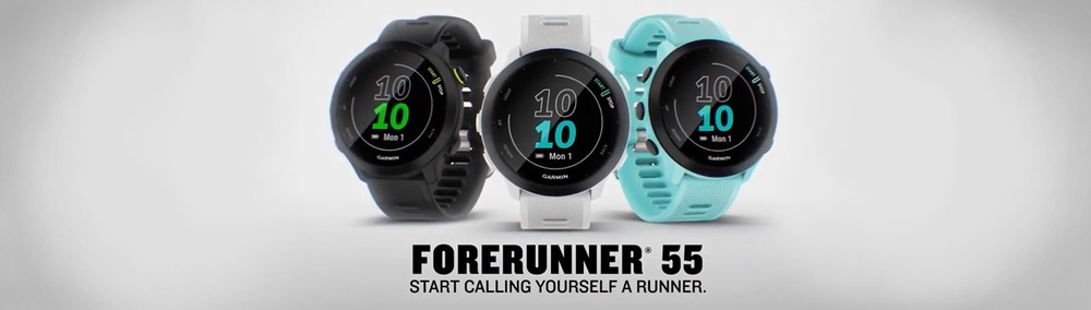 Chytré hodinky Garmin Forerunner 55 černé Garmin Forerunner 55