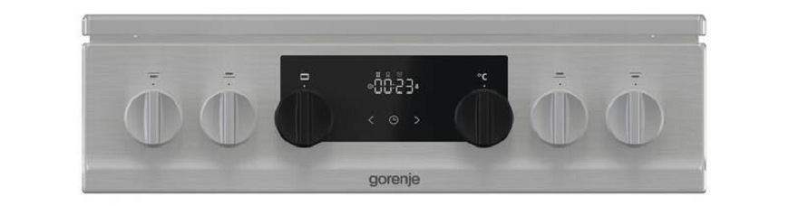 Sklokeramický sporák Gorenje ECS5350XA Entry steam nerez