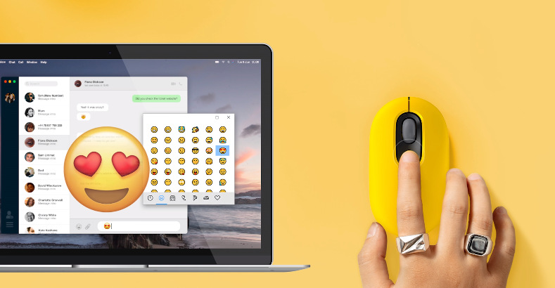 Myš Logitech POP - blast yellow žlutá Myš Logitech POP - blast yellow žlutá