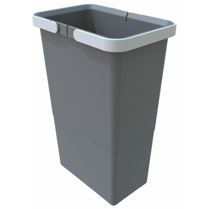 Odpadkový koš Elletipi Cover SMALL, 8 l, 34 × 15 × 22,5 cm šedý