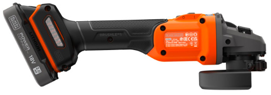 Úhlová bruska Black-Decker BCG6L8D1S-QW (s baterií)