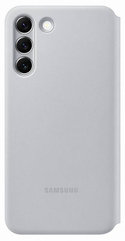 Pouzdro na mobil flipové Samsung LED View na Galaxy S22+ šedé