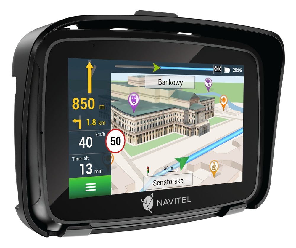 Navigační systém GPS NAVITEL G590 MOTO černá