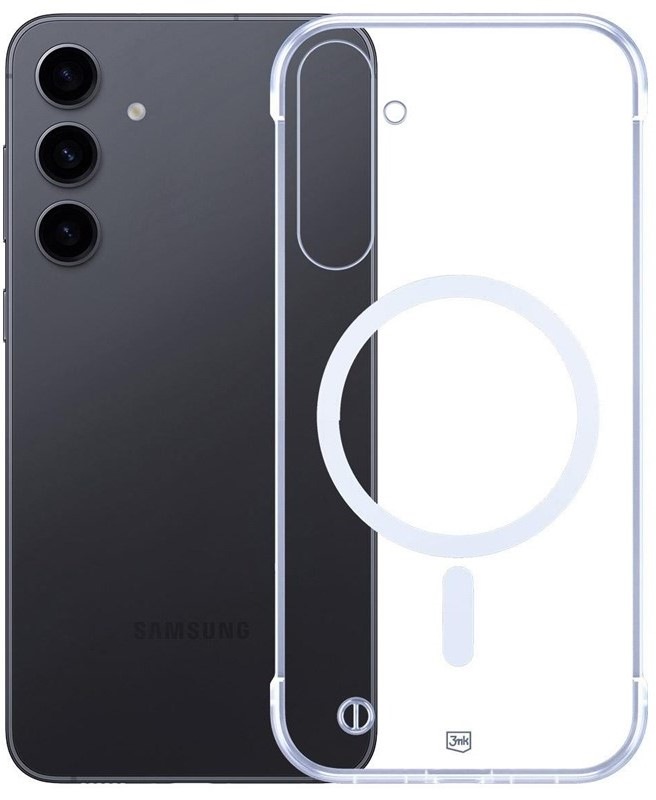 Kryt na mobil 3mk Just20g MagCase na Samsung Galaxy S24 - průhledný