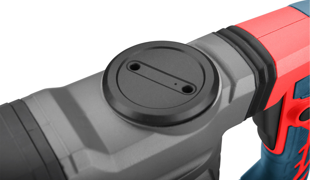 Kladivo Extol Premium 8890301 Detail horní části nářadí s přepínačem funkcí.