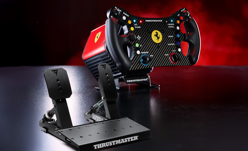 Sestava volantu T818 Ferrari 488 GT3 se stojanem pedálů