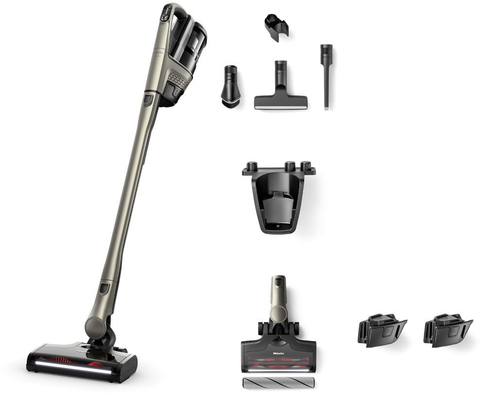 Tyčový vysavač Miele Triflex HX3 Plus PearlFinish titanová Tyčový vysavač Miele Triflex HX3 Plus s příslušenstvím