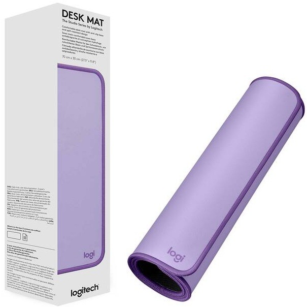 Podložka pod klávesnici a myš Logitech Desk Mat Studio Series. 30 x 70 cm fialová
