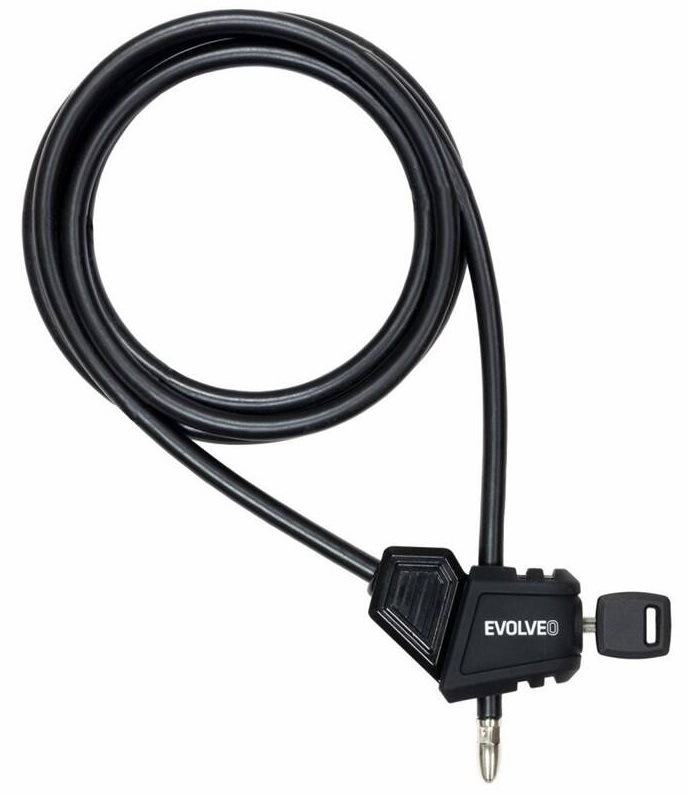 Zámek Evolveo StrongVision LOCK, lanový nastavitelný zámek 8mm x 2m