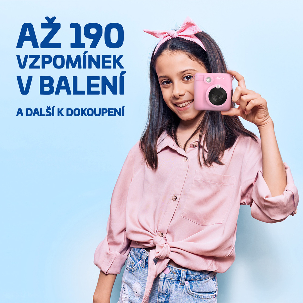 Instantní fotoaparát LAMAX InstaKid1 růžový LAMAX InstaKid1, růžová