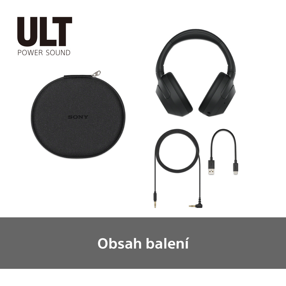 Sluchátka Sony ULT WEAR - Prodloužená záruka zdarma po registraci černá Sluchátka Sony ULT WEAR - černá
