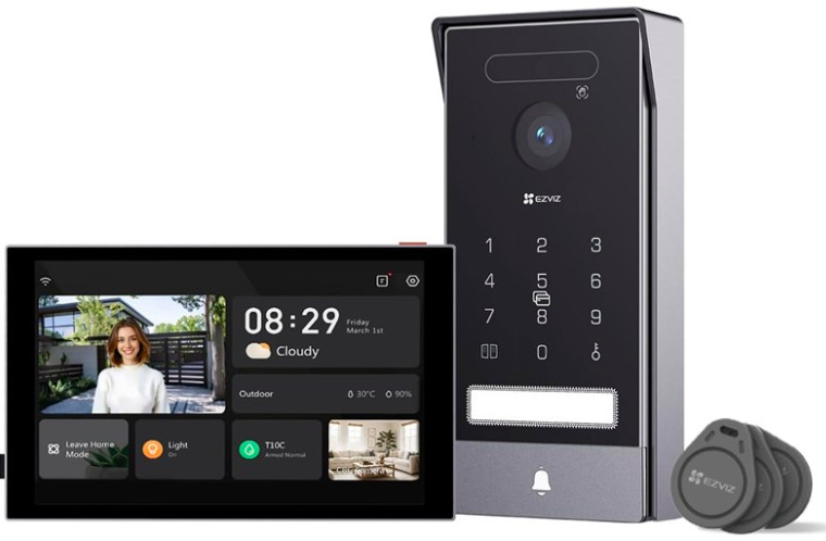 Dveřní videotelefon EZVIZ HP7 Pro 4K - černý