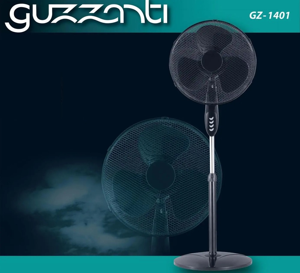 Ventilátor stojanový Guzzanti GZ 1401 černý Guzzanti GZ 1401