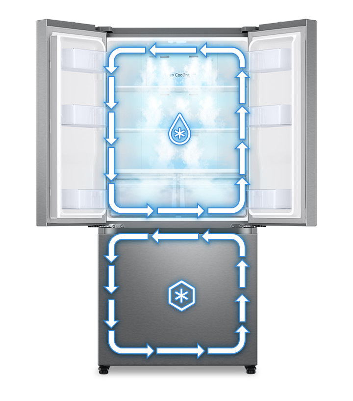 Americká lednice Samsung RF50A5002S9/EO stříbrná