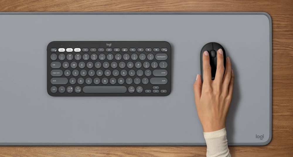 Klávesnice s myší Logitech Pebble 2 Combo, US INT'L grafitová Klávesnice s myší Logitech Pebble 2 Combo, US INT'L grafitová