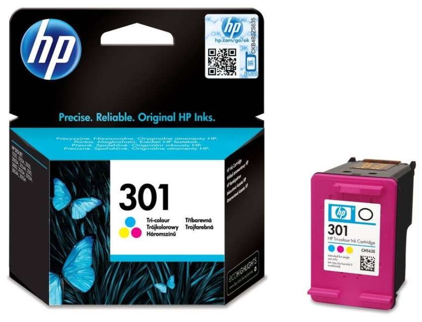 Inkoustová náplň HP 301, 150 stran - CMY