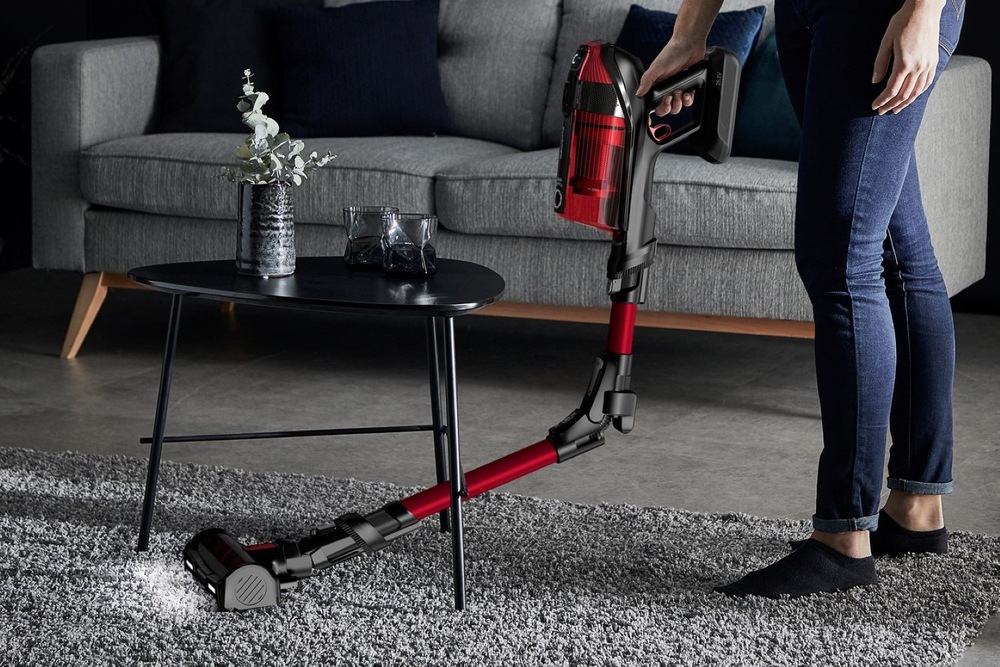 Tyčový vysavač Rowenta RH98A9WO X-Force Flex 12.60 Auto Animal Care 3v1, 150 AW červený