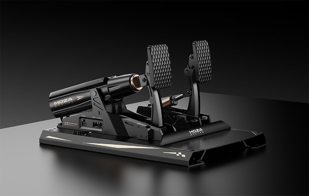 Pedály Moza Racing CRP2 + mBooster Pedal Set (PC) hliník Pedály Moza Racing CRP2 + mBooster Pedal Set těží z kvalitního zpracování