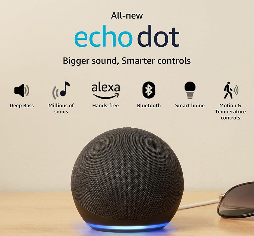 Hlasový asistent Amazon Echo Dot 5 bílý Hlasový asistent Amazon Echo Dot 5 - bílý
