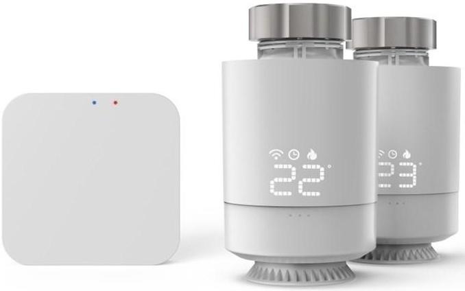 Bezdrátová termohlavice Hama SMART set pro regulaci vytápění, centrála + 2x hlavice