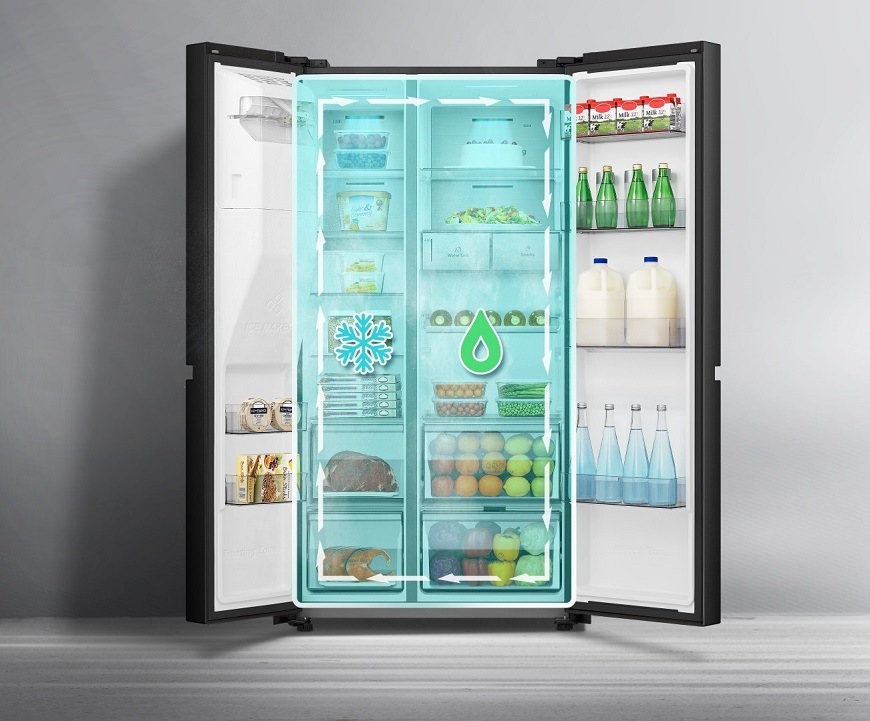 Americká lednice Hisense RS818N4TFC černá Americká chladnička Hisense RS818N4TFC, černá, Dual-Tech chlazení