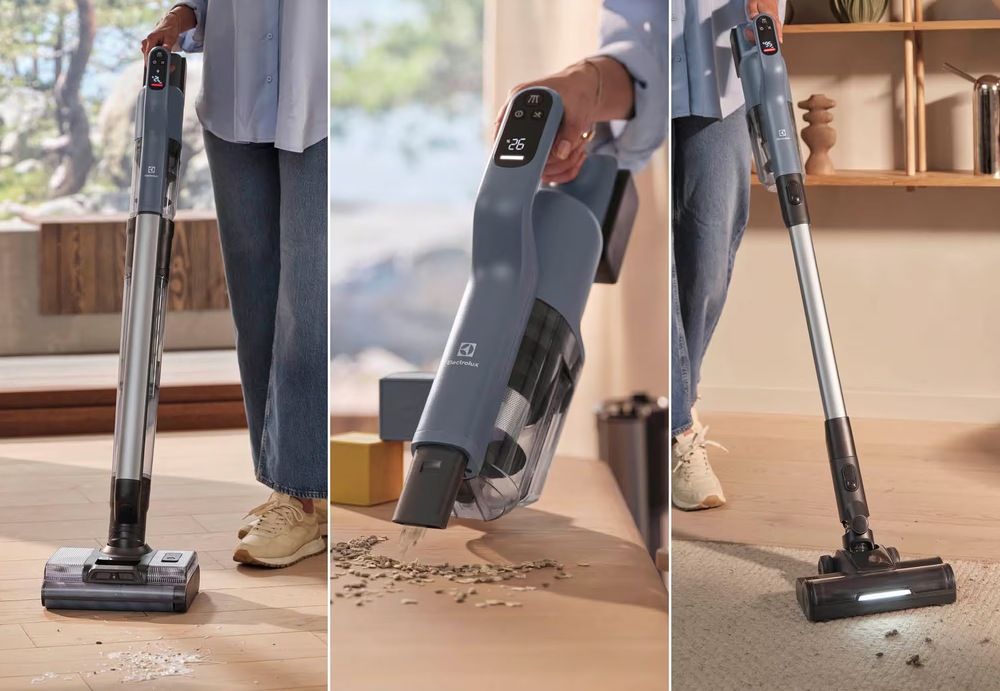 Tyčový vysavač Electrolux 800 Wet&Dry EW82U2DB 3v1 modrý Mopování s vysavačem Electrolux. Ruční jednotka vysává semínka ze stolu. Hubice s LED osvětlením odstraňuje nečistoty z koberce. Tyčový vysavač Electrolux EW82U2DB umožňuje 3 způsoby úklidu – mopování, vysávání s ruční jednotkou a klasické vysávání koberce.