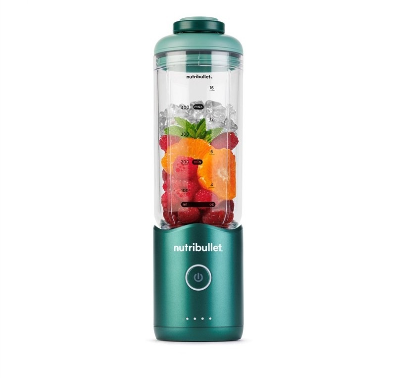 Celkový pohled na stolní mixér Nutribullet Flex NBP013GR