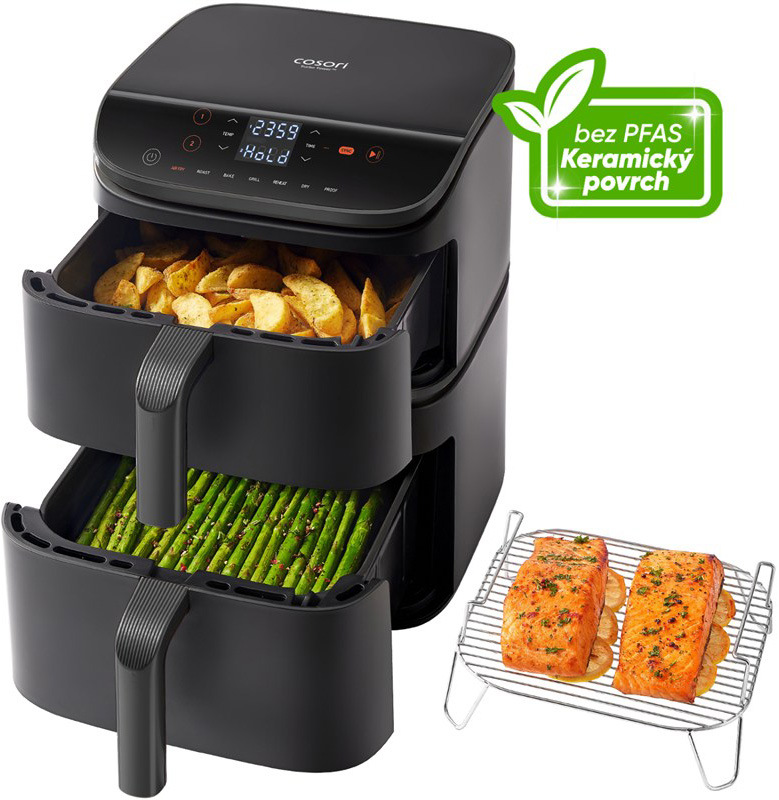 Fritéza horkovzdušná Cosori Turbo Tower, 10,8 l