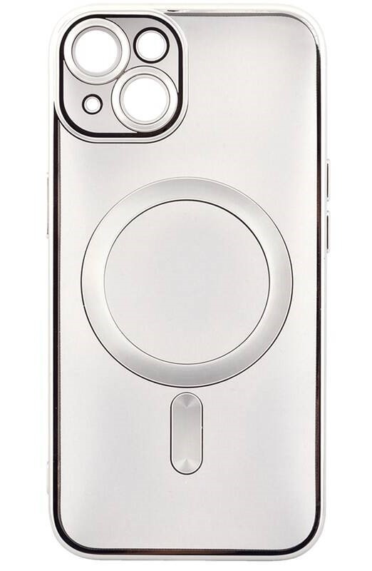 Kryt na mobil WG Magic Eye MagSafe na Apple iPhone 14 stříbrný/průhledný