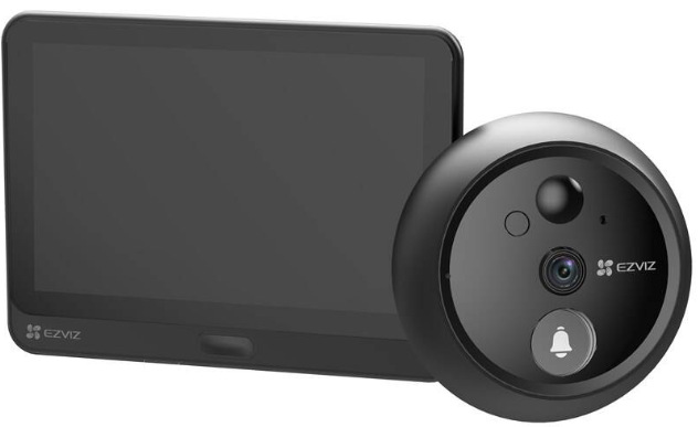 Dveřní Wi-Fi videotelefon EZVIZ HP4, Wi-Fi, černá