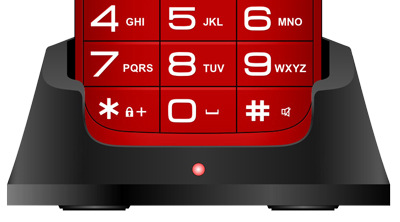 Mobilní telefon Evolveo EasyPhone XO červený