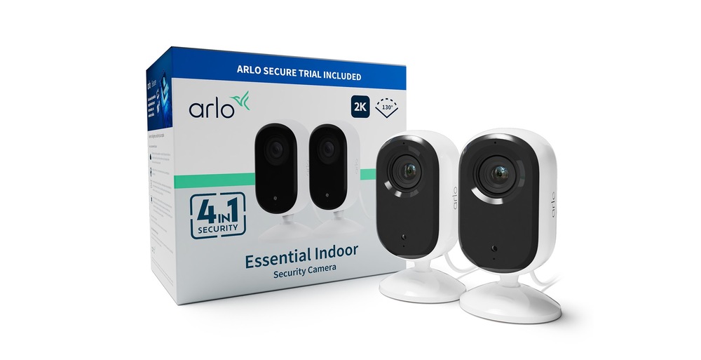 IP kamera Arlo Essential Gen.2 2K Indoor Security, 2ks bílá IP kamera Arlo Essential Gen.2 2K Indoor Security, 2ks bílá
