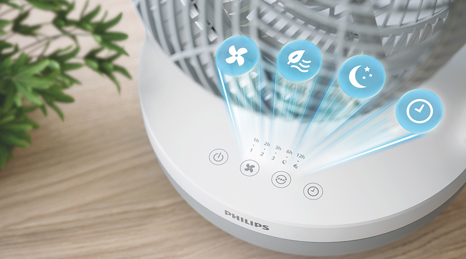 Ventilátor stolní Philips Series 2000 CX2050/00 bílý