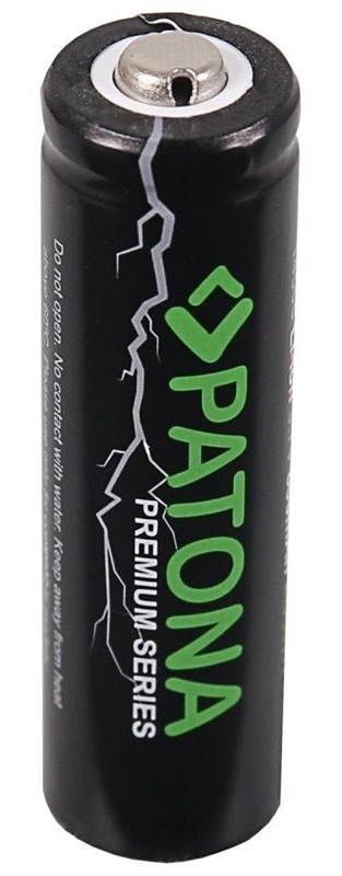 Baterie nabíjecí PATONA 14500 PREMIUM, 800mAh, Li-lon, 3,7V černá