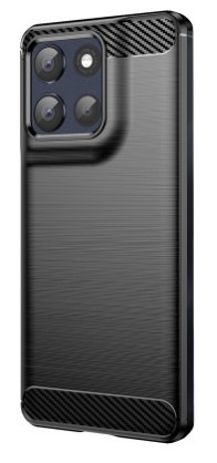 Kryt na mobil WG Carbon na Motorola Moto G86 5G v černé barvě