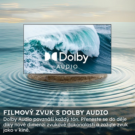 Televize Haier H43S80FUX televize haier na vodní hladině, na které se tvoří vlny