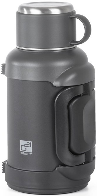 Nerezová termoska G21 nerezová s objemem 2 500 ml v šedém designu