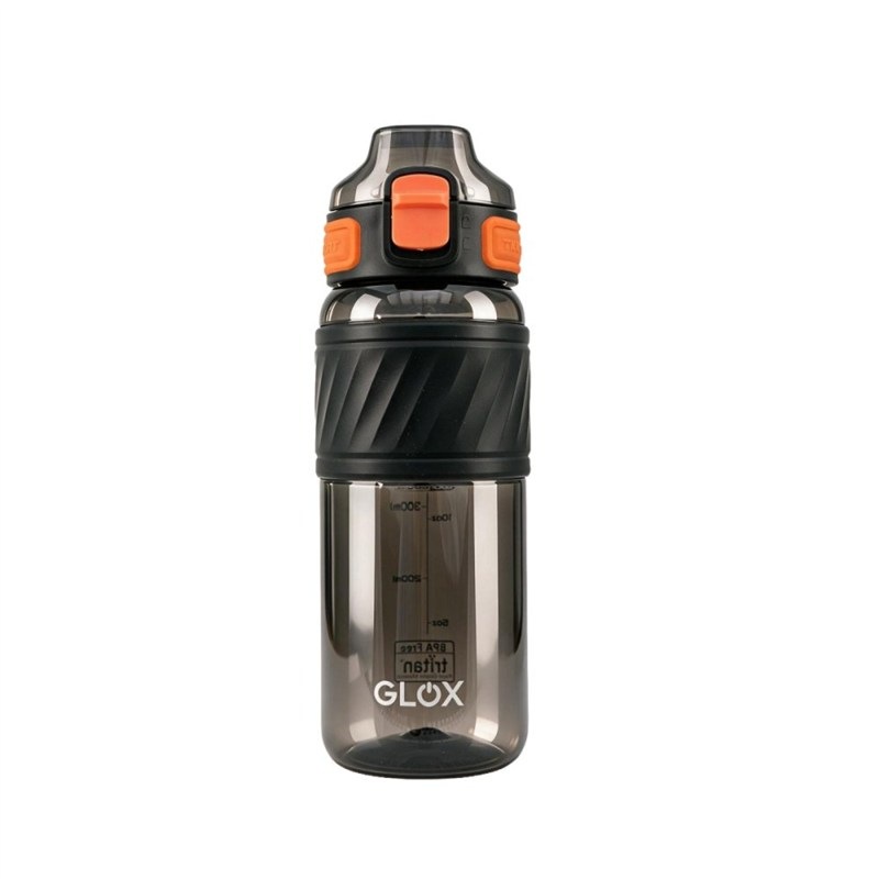 Láhev na pití GLOX 1025B 0,6 l černá/oranžová