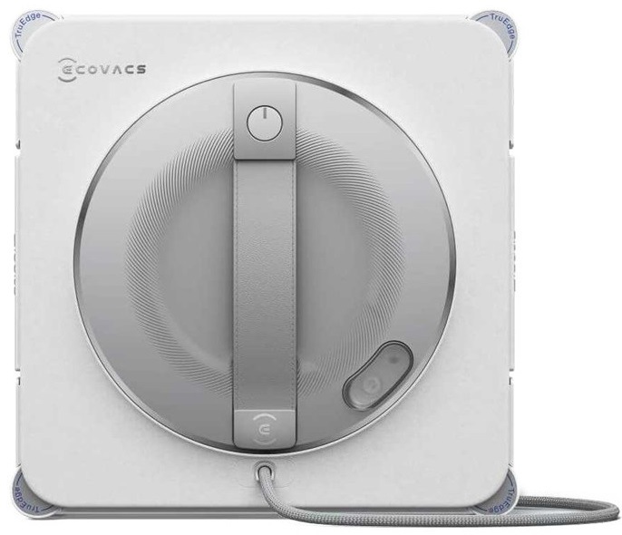 Robotický čistič oken Ecovacs Winbot W2 PRO v bílém provedení z čelního pohledu