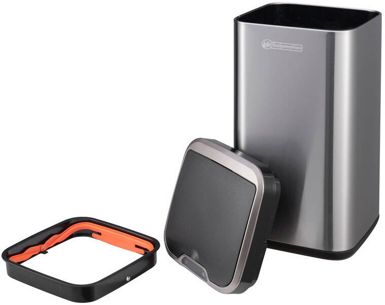 Bezdotykový odpadkový koš Helpmation CUBE AK6312, 30 l nerez