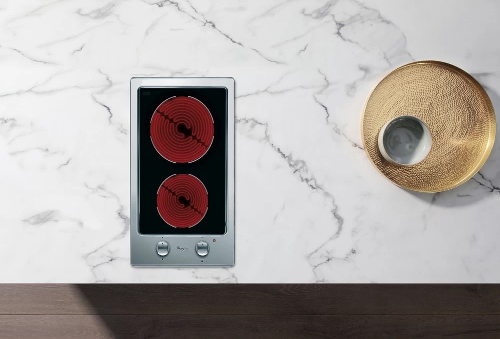 Elektrická varná deska Whirlpool DOMINO AKT 315 IX černá/nerez/sklo Elektrická varná deska Whirlpool DOMINO AKT 315 IX černá/nerez/sklo