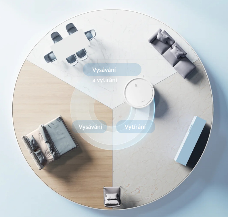 Robotický vysavač Xiaomi Vacuum E10 bílý
