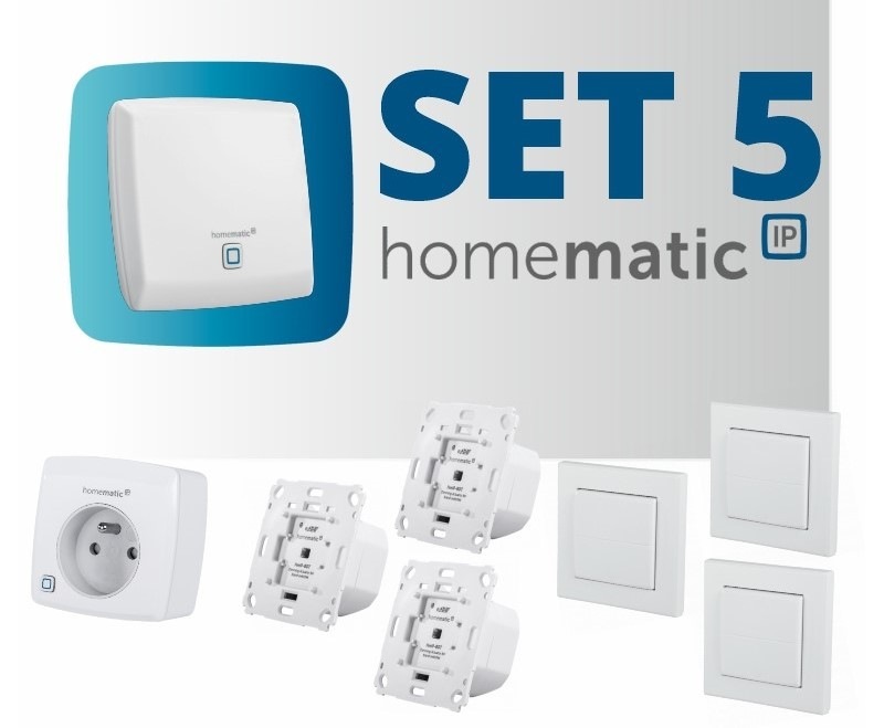 Kompletní sada Homematic IP osvětlení a stmívání Kompletní sada Homematic IP osvětlení a stmívání