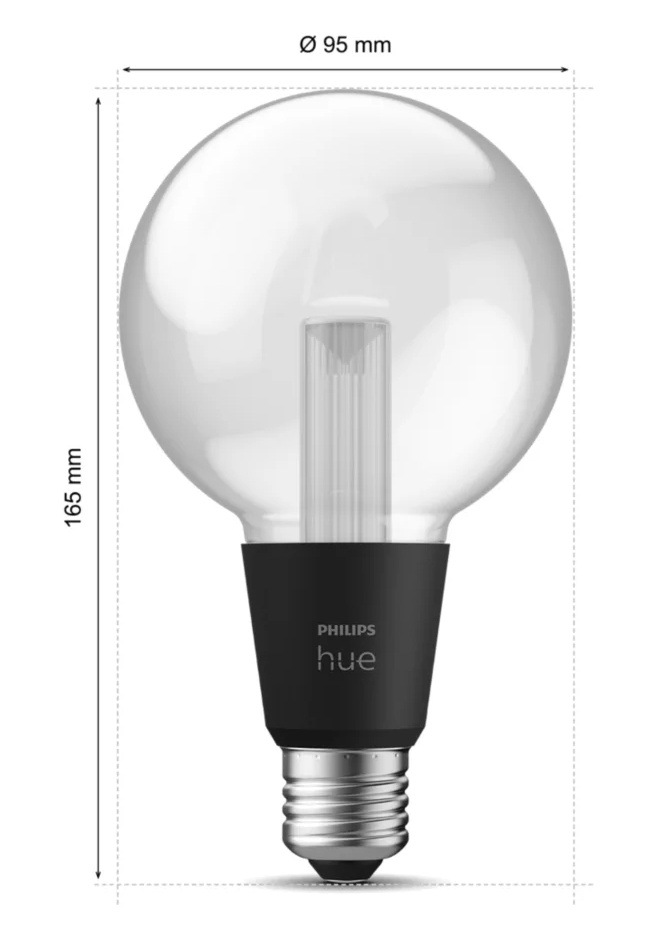 Chytrá žárovka Philips Hue G95, 6,8W, E27, White a Color Ambiance Chytrá žárovka Philips Hue G95, 6,8W, E27, White a Color Ambiance
