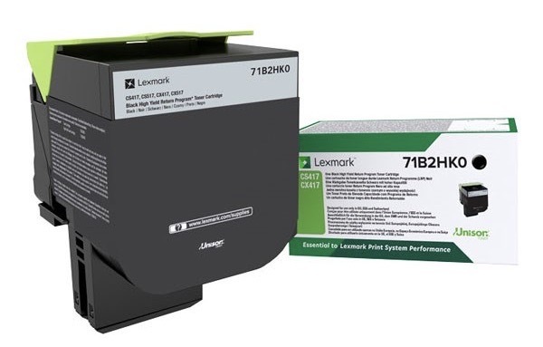 Toner Lexmark 71B2HK0, 6000 stran, pro CS417dn, CS517de, CX417de černý